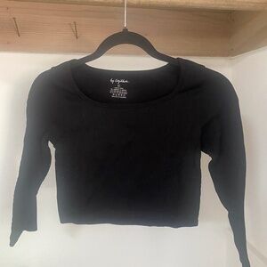 Cropped Long Sleeve Black